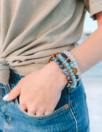 Stacked Stone Bracelet Set from Elevated Faith with Christian Jewelry Bracelet design and vibrant colors