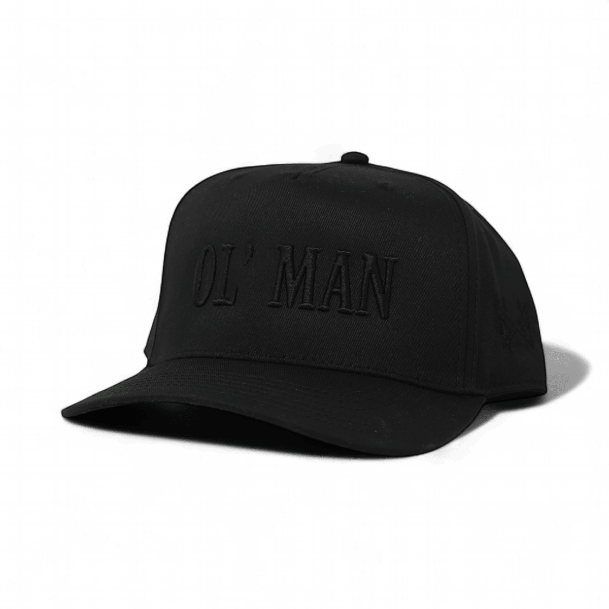 Ol Man Funny Embroidered Snapback Hat in Retro Black – Ivy + Cloth