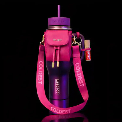 COLDEST mini water bottle backpack bundle in Lilac Whip Pink