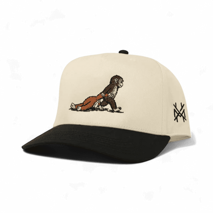 Punch Funny Embroidered Snapback Hat in Retro Black/Natural – Ivy + Cloth