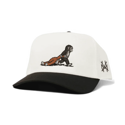 Punch Funny Embroidered Snapback Hat in Retro Black/White – Ivy + Cloth