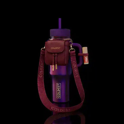 COLDEST mini water bottle backpack bundle in Strawberry Snap Burgundy