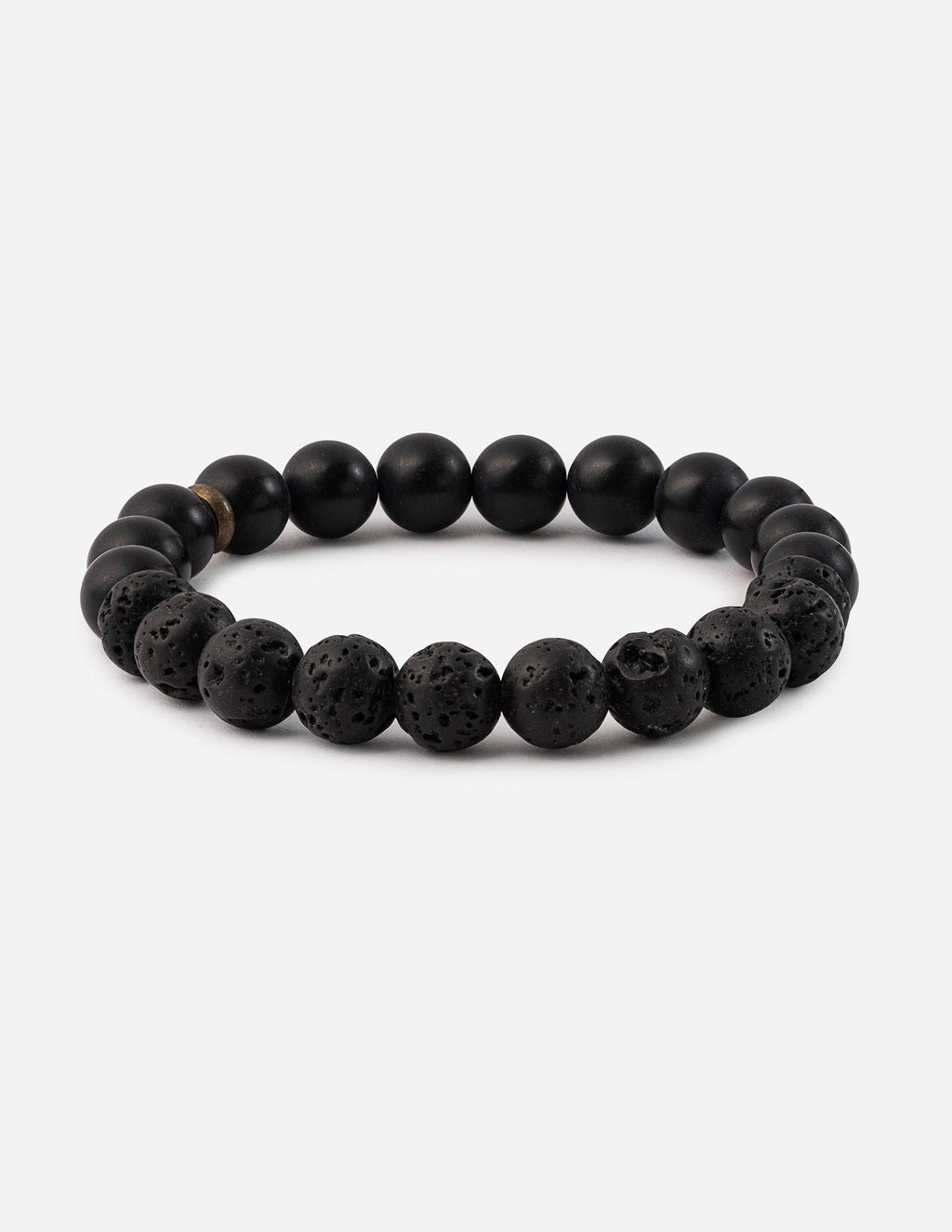 Elevated Faith Christian Jewelry Bracelet made of smooth and textured black stones for daily wear