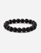 Elevated Faith Christian Jewelry Bracelet made of smooth and textured black stones for daily wear