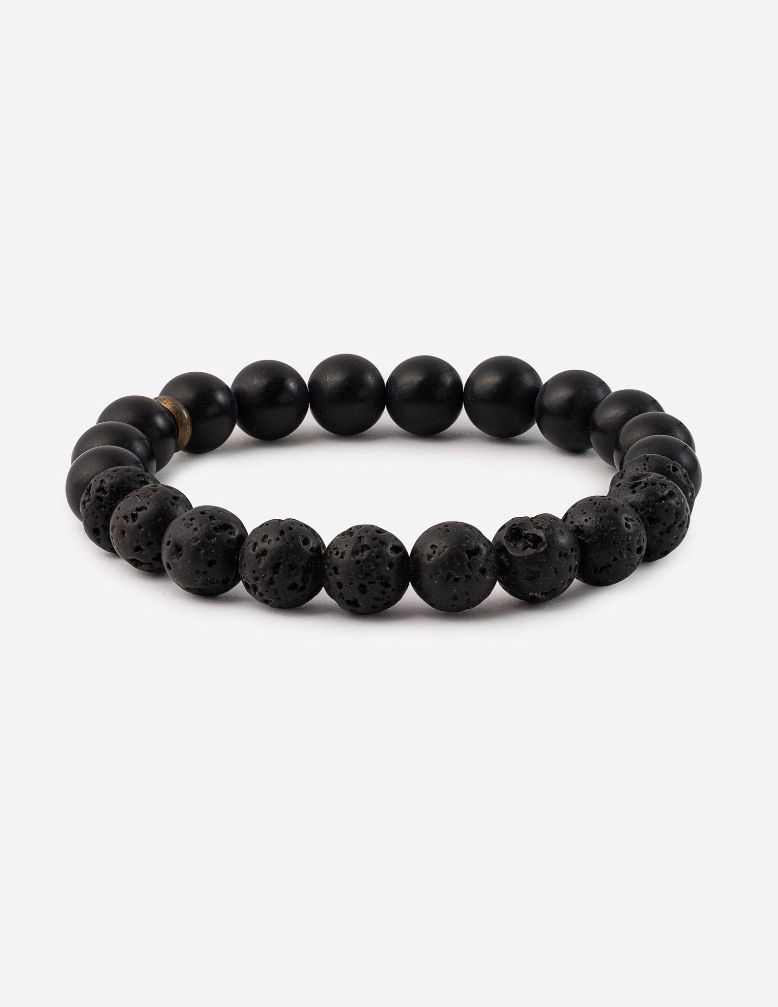 Elevated Faith Christian Jewelry Bracelet made of smooth and textured black stones for daily wear
