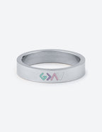 Sleek silver ring from Elevated Faith, perfect as Christian Jewelry for daily wear.
