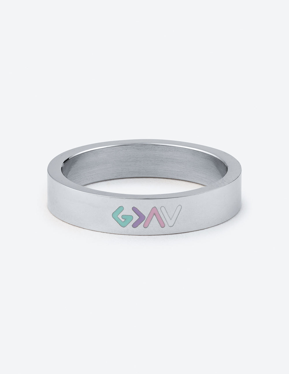 Sleek silver ring from Elevated Faith, perfect as Christian Jewelry for daily wear.