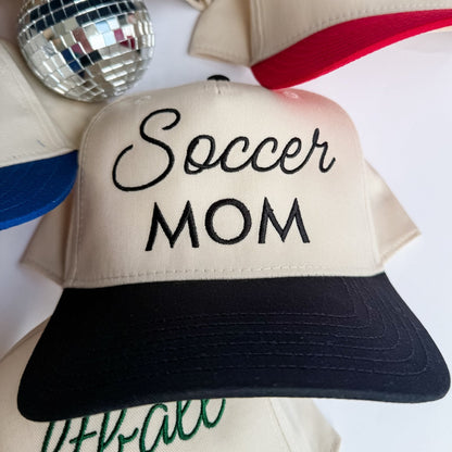 Soccer Mom Funny Embroidered Trucker Hat – Ivy + Cloth