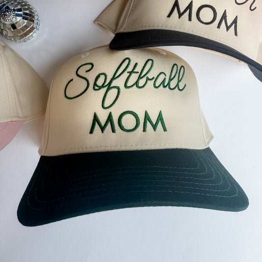Softball Mom Funny Embroidered Trucker Hat – Ivy + Cloth