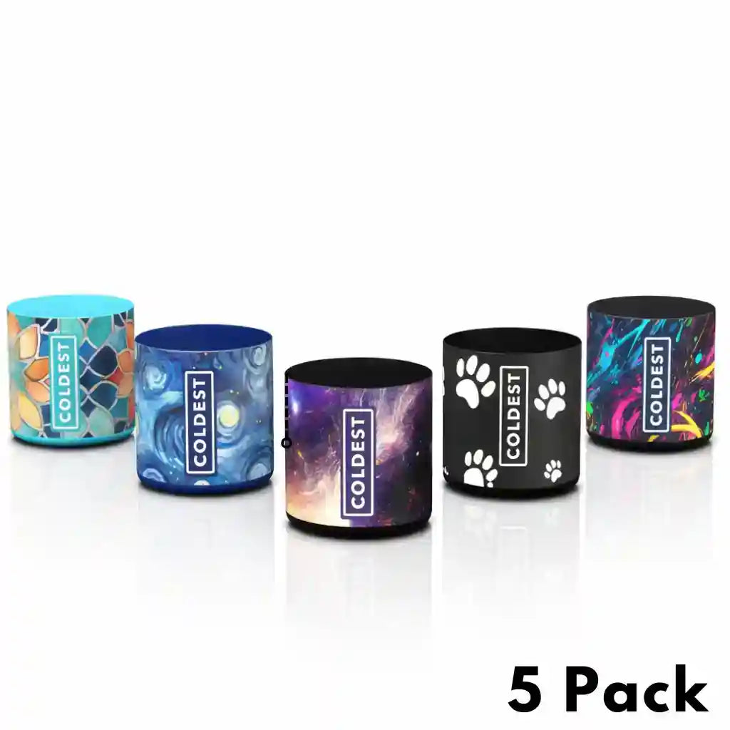 COLDEST protective silicone tumbler boots 5-pack for Limitless bottles