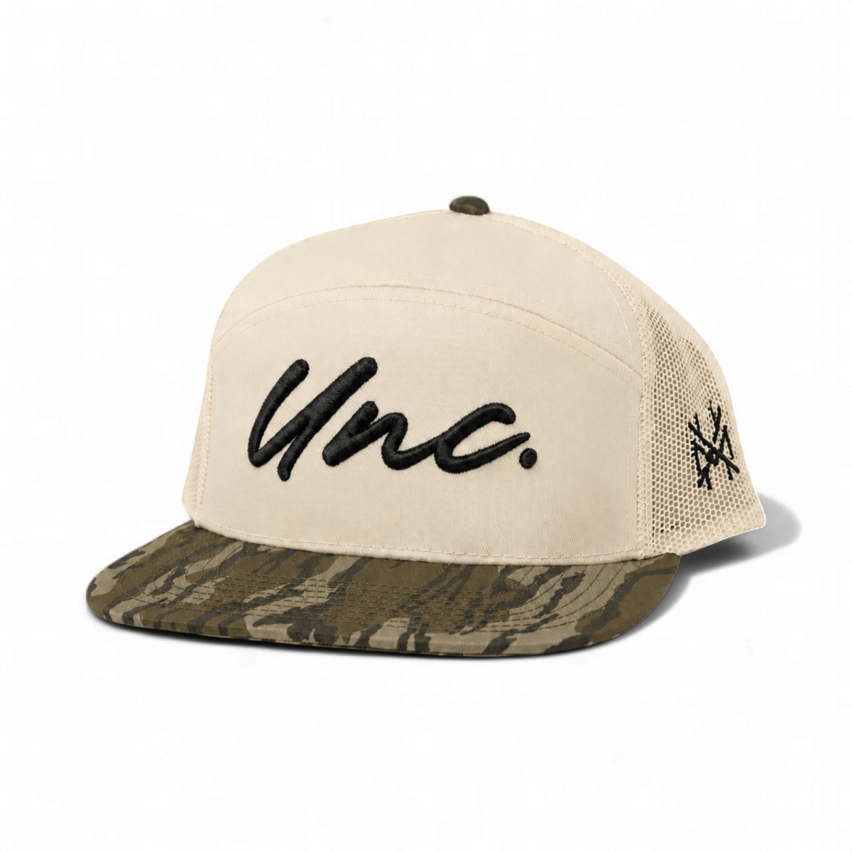 Unc Funny Embroidered Snapback Hat in 7 Panel Bottomland/Natural – Ivy + Cloth