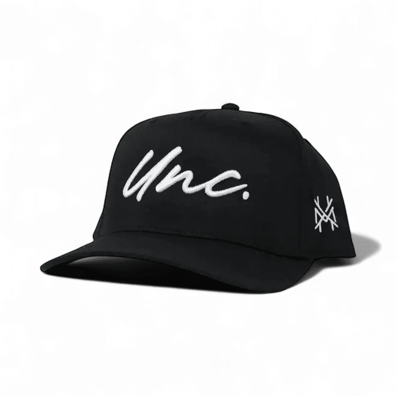 Unc Funny Embroidered Snapback Hat in Retro Black – Ivy + Cloth
