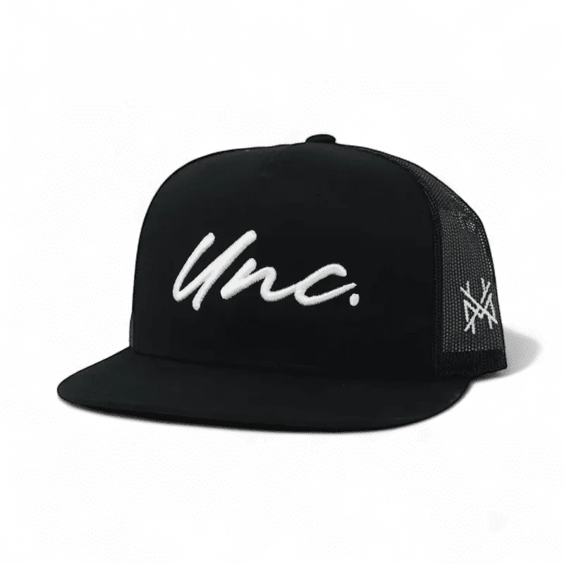 Unc Funny Embroidered Snapback Hat in Flat Bill Black – Ivy + Cloth