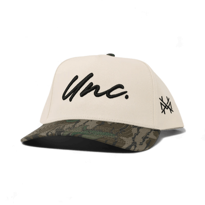 Unc Funny Embroidered Snapback Hat in Retro Greenleaf/Natural – Ivy + Cloth