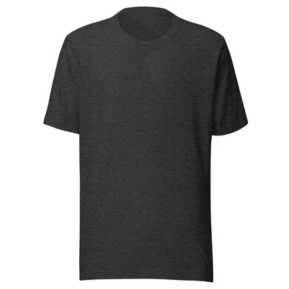 Bella + Canvas unisex staple T-shirt, charcoal heather short-sleeve crew neck