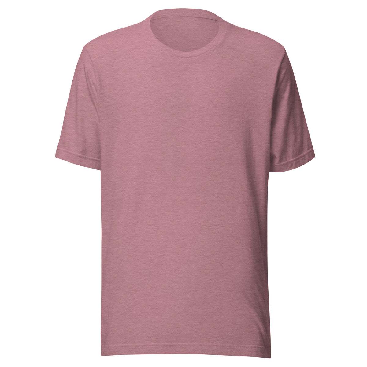 Unisex crew-neck T-shirt, mauve heather knit
