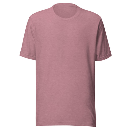 Unisex crew-neck T-shirt, mauve heather knit