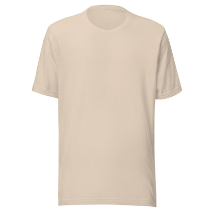 Bella + Canvas unisex staple T-shirt, soft cream short-sleeve crew neck
