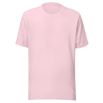 Bella + Canvas unisex staple T-shirt, soft pink short-sleeve crew neck
