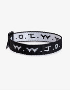 Elevated Faith Christian Jewelry Bracelet with woven design featuring the text WWJD