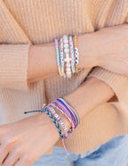 Elevated Faith Christian Jewelry Bracelet in colorful design worn on wrist for a stylish look