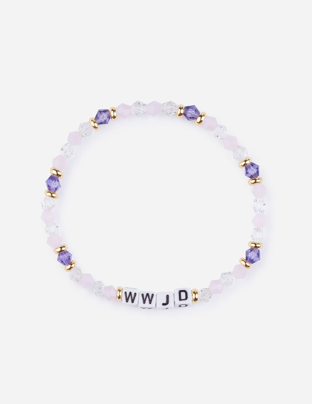 Elevated Faith Christian Bracelet with colorful beads and WWJD letters for inspirational jewelry