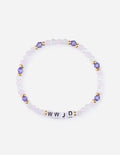 Elevated Faith Christian Bracelet with colorful beads and WWJD letters for inspirational jewelry
